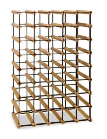 Regały na butelki szklane/PET RW-8  Przechowywanie alkoholu w domu - Regał alkoholowy RW-8 5x8 na 40 butelek - product 3