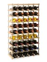 Regał alkoholowy RW-8 5x9 na 45 butelek Light wood - dark metal