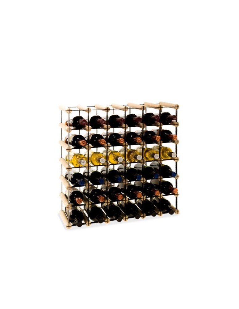 Regały na butelki szklane/PET RW-8  Przechowywanie alkoholu w domu - Stojak na wino RW-8 6x6 ⚖️ 36 butelek - produkt MODO24.PL 1