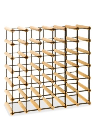 Regały na butelki szklane/PET RW-8  Przechowywanie alkoholu w domu - Stojak na wino RW-8 6x6 ⚖️ 36 butelek - product 3