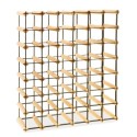 Kolekcjonerski regał na 42 butelki RW-8 6x7 Dark metal - light wood