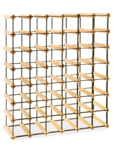 Regały na butelki szklane/PET RW-8  Przechowywanie alkoholu w domu - Stojak na wino RW-8 6x7 ⚖️ 42 butelki - product 3