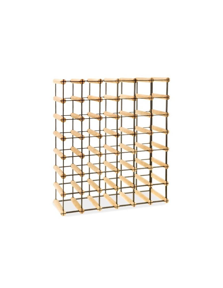 Regały na butelki szklane/PET RW-8  Przechowywanie alkoholu w domu - Stojak na wino RW-8 6x7 ⚖️ 42 butelki - product MODO24.PL 3