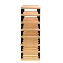 Kolekcjonerski regał na 42 butelki RW-8 6x7 Dark metal - light wood