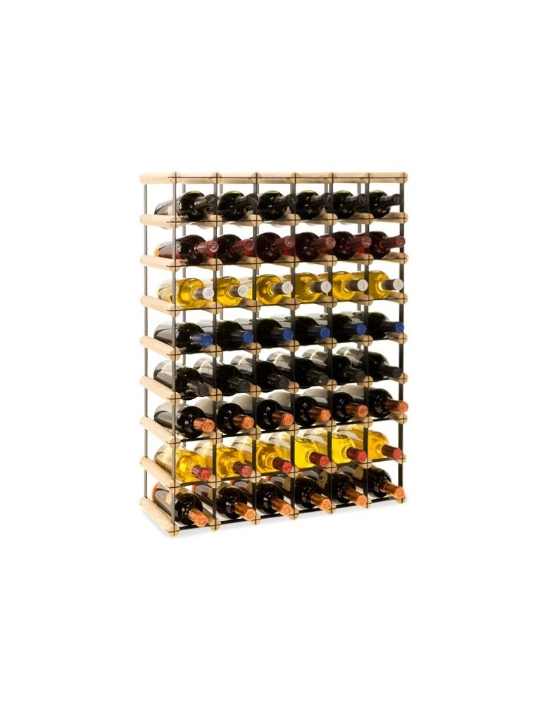 Regały na butelki szklane/PET RW-8  Przechowywanie alkoholu w domu - Stojak na wino RW-8 6x8 ⚖️ 48 butelek - produkt MODO24.PL 1