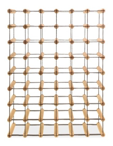 Regały na butelki szklane/PET RW-8  Przechowywanie alkoholu w domu - Stojak na wino RW-8 6x8 ⚖️ 48 butelek - product 4