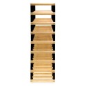 Regał kolekcjonerski RW-8 6x8 Light wood - dark metal na 48 butelek