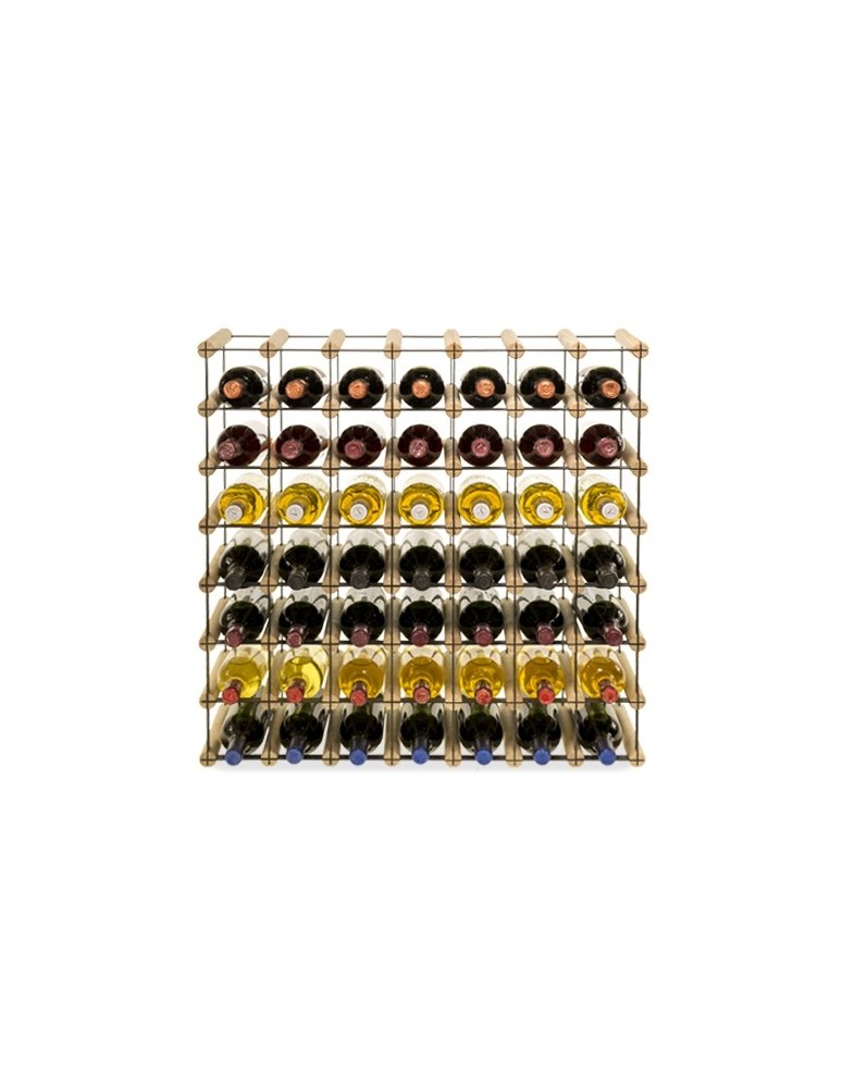 Regały na butelki szklane/PET RW-8  Przechowywanie alkoholu w domu - Stojak winiarski RW-8 7x7 ⚖️ 49 butelek - product MODO24.PL 2