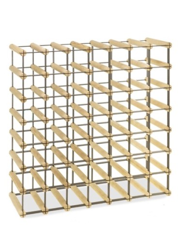 Regały na butelki szklane/PET RW-8  Przechowywanie alkoholu w domu - Stojak winiarski RW-8 7x7 ⚖️ 49 butelek - product 3