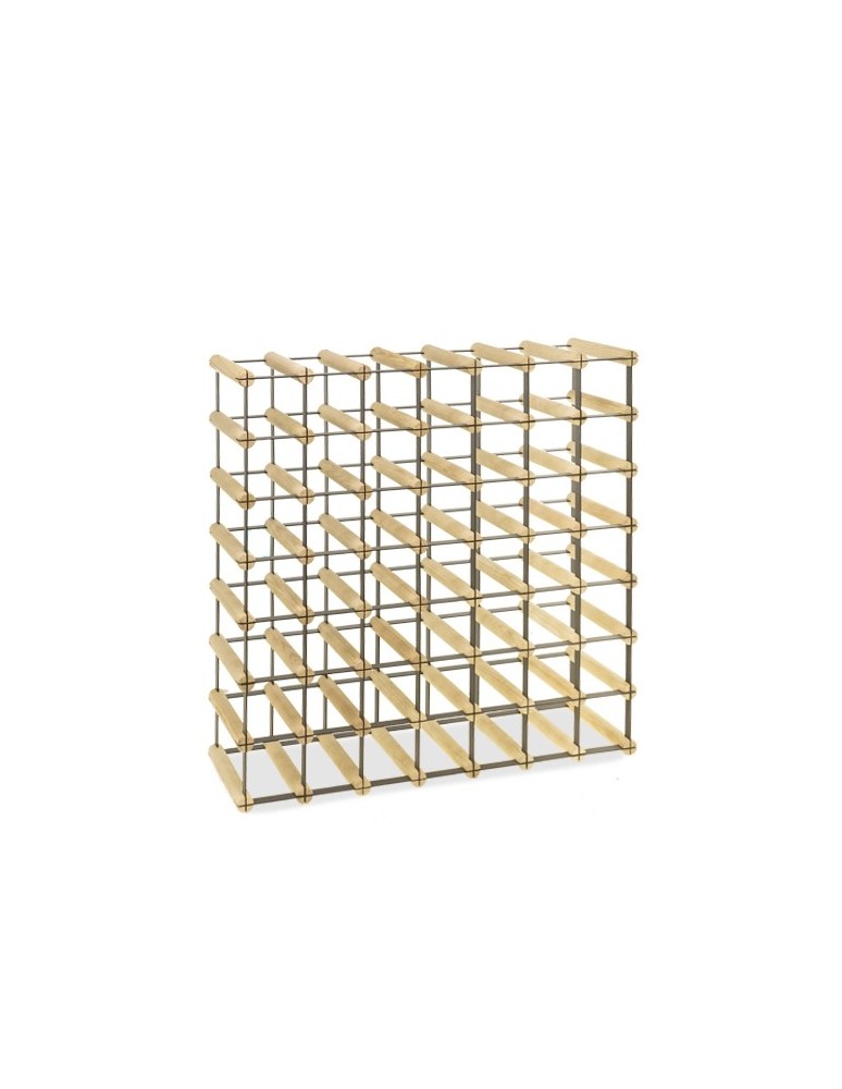 Regały na butelki szklane/PET RW-8  Przechowywanie alkoholu w domu - Stojak winiarski RW-8 7x7 ⚖️ 49 butelek - product MODO24.PL 3