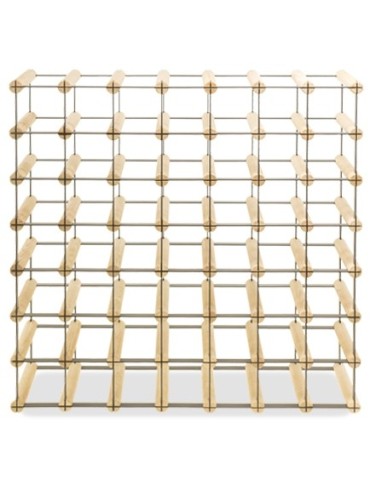 Regały na butelki szklane/PET RW-8  Przechowywanie alkoholu w domu - Stojak winiarski RW-8 7x7 ⚖️ 49 butelek - product 4