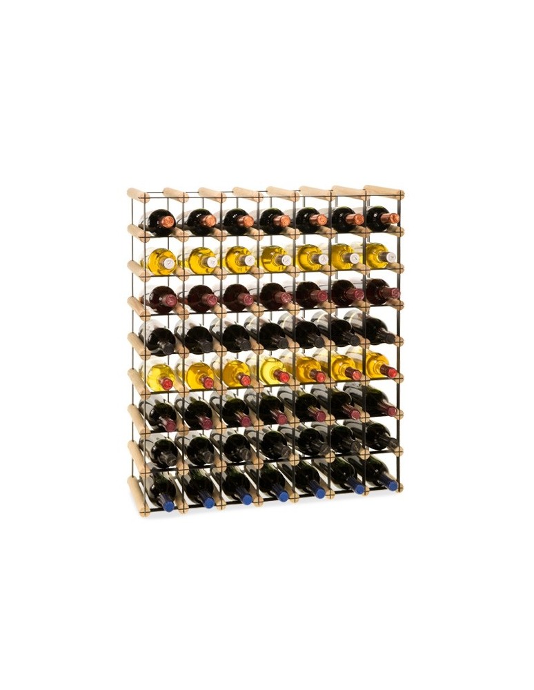 Regały na butelki szklane/PET RW-8  Przechowywanie alkoholu w domu - regał winiarski RW-8 7x8 ⚖️ 56 butelek - produkt MODO24.PL 1