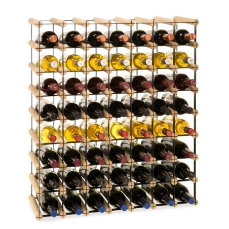 Duży regał na alkohole RW-8 7x8 wariant na 56 butelek