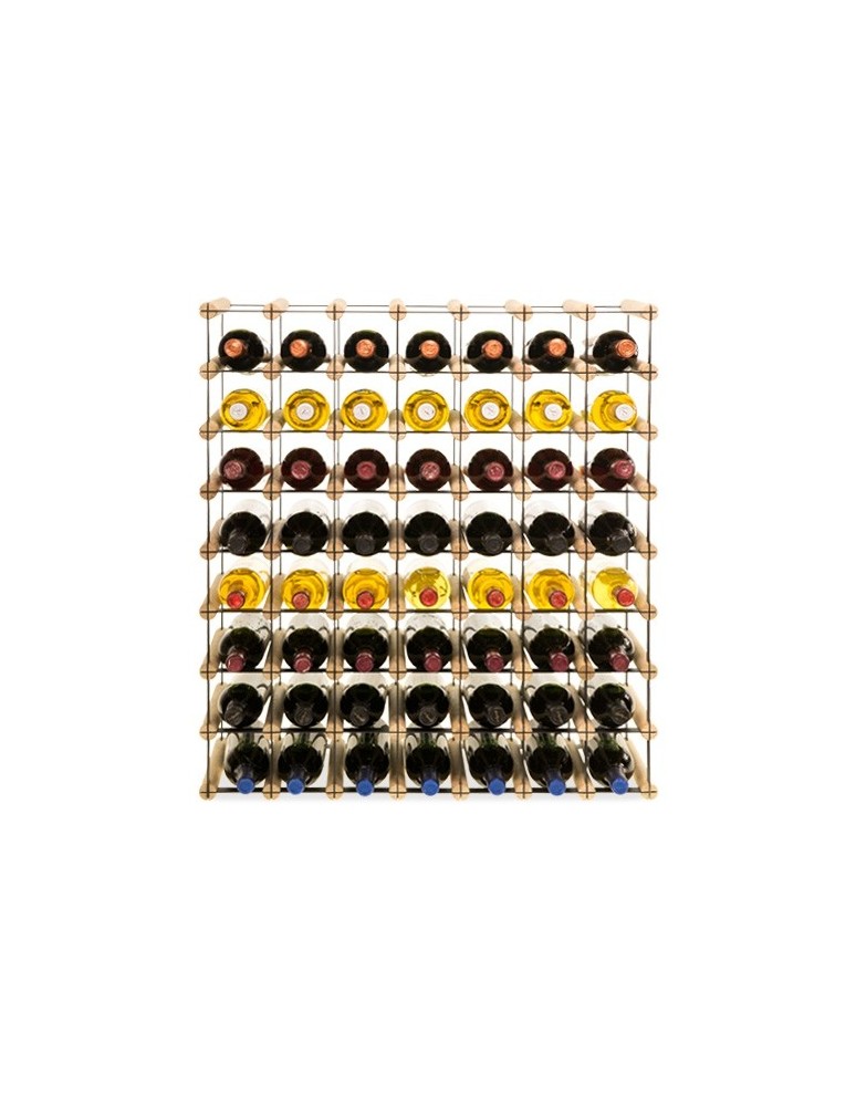 Regały na butelki szklane/PET RW-8  Przechowywanie alkoholu w domu - regał winiarski RW-8 7x8 ⚖️ 56 butelek - product MODO24.PL 2
