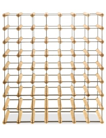 Regały na butelki szklane/PET RW-8  Przechowywanie alkoholu w domu - regał winiarski RW-8 7x8 ⚖️ 56 butelek - product 3