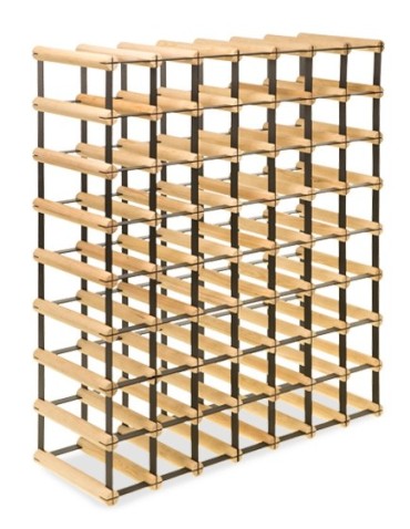 Regały na butelki szklane/PET RW-8  Przechowywanie alkoholu w domu - regał winiarski RW-8 7x8 ⚖️ 56 butelek - product 5