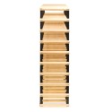 Regał na 63 butelki alkoholu RW-8 7x9 Dark metal - light wood