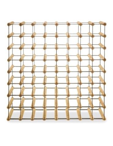 Regały na butelki szklane/PET RW-8  Przechowywanie alkoholu w domu - Regał winiarski RW-8 8x8 ⚖️ 64 butelki - product 3