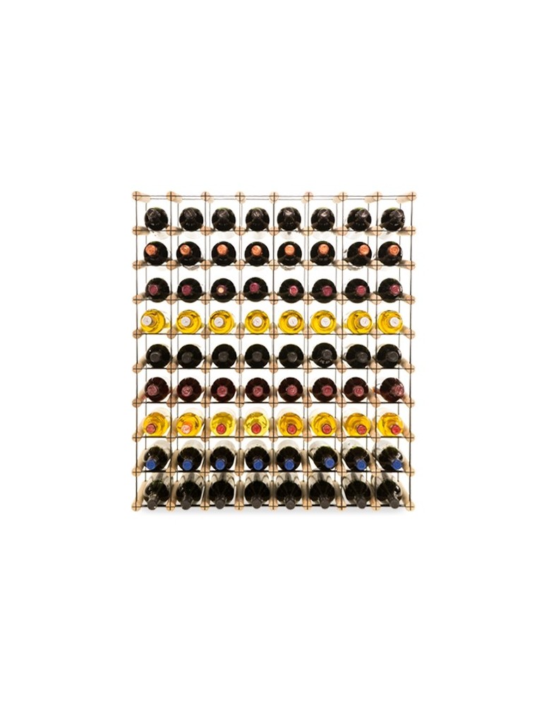 Regały na butelki szklane/PET RW-8  Przechowywanie alkoholu w domu - Regał winiarski RW-8 8x9 ⚖️ 72 butelki - product MODO24.PL 2