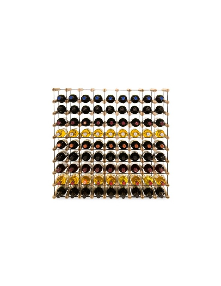 Regały na butelki szklane/PET RW-8  Przechowywanie alkoholu w domu - Regał winiarski RW-8 9x9 ⚖️ 81 butelek - product MODO24.PL 2