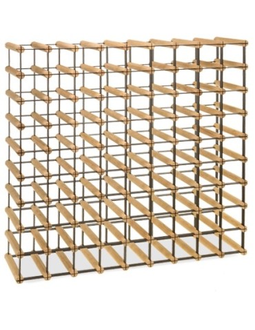 Regały na butelki szklane/PET RW-8  Przechowywanie alkoholu w domu - Regał winiarski RW-8 9x9 ⚖️ 81 butelek - product 3