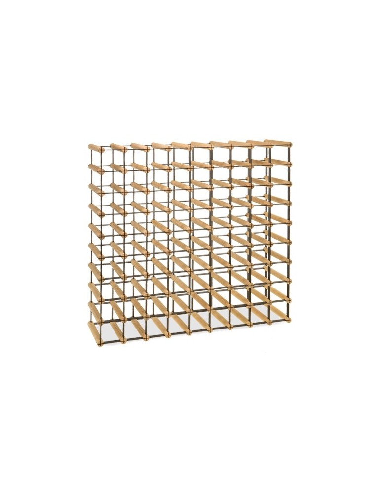 Regały na butelki szklane/PET RW-8  Przechowywanie alkoholu w domu - Regał winiarski RW-8 9x9 ⚖️ 81 butelek - product MODO24.PL 3