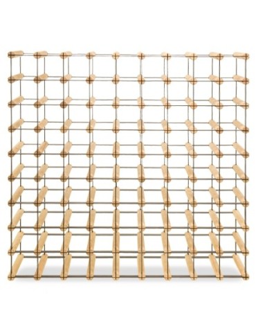 Regały na butelki szklane/PET RW-8  Przechowywanie alkoholu w domu - Regał winiarski RW-8 9x9 ⚖️ 81 butelek - product 4