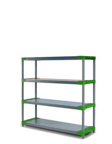 Regał plastikowy Jupiter-4 138x140x46 zielony