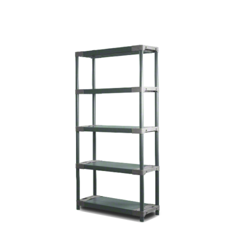 Regał plastikowy Jupiter-5 180x60x46 szary