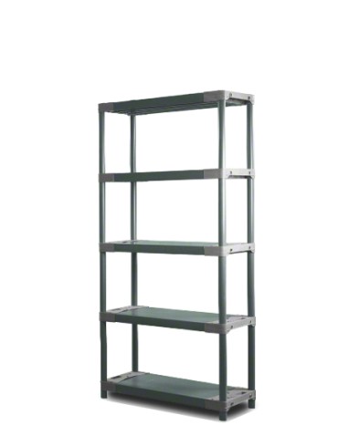 Regał plastikowy Jupiter-5 180x70x46 szary