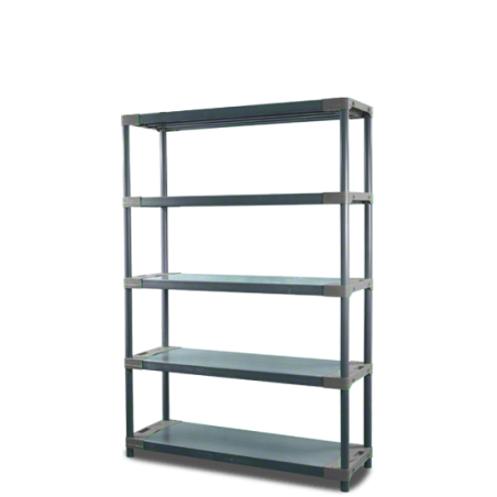 Regał plastikowy Jupiter-5 180x90x46 szary