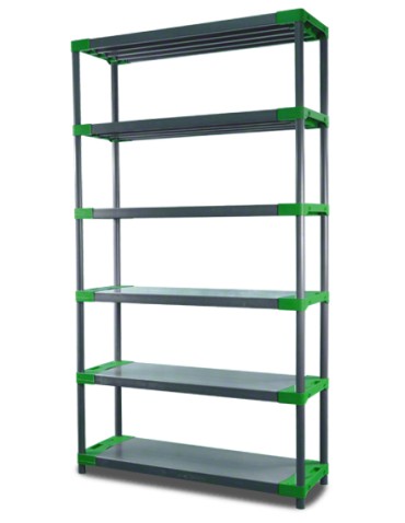 Regał plastikowy Jupiter-6 222x100x46 zielony