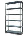 Regał plastikowy Jupiter-6 222x110x46 szary