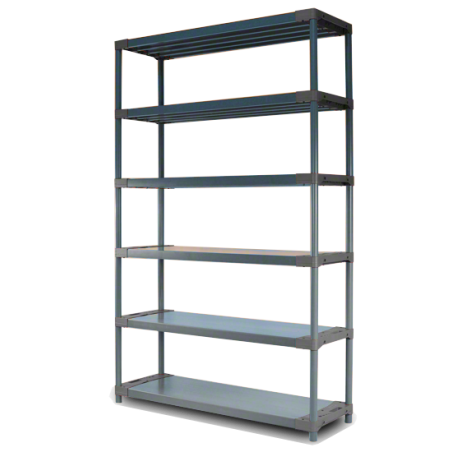 Regał plastikowy Jupiter-6 222x120x46 szary