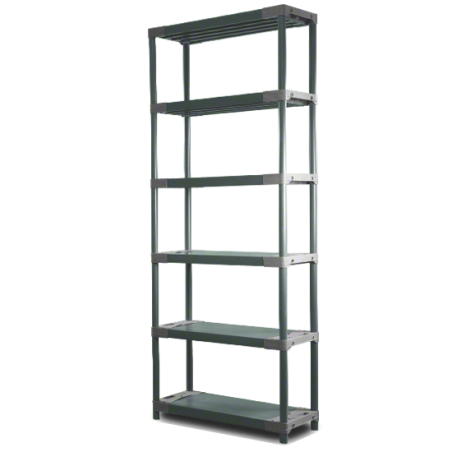 Regał plastikowy Jupiter-6 222x80x46 szary