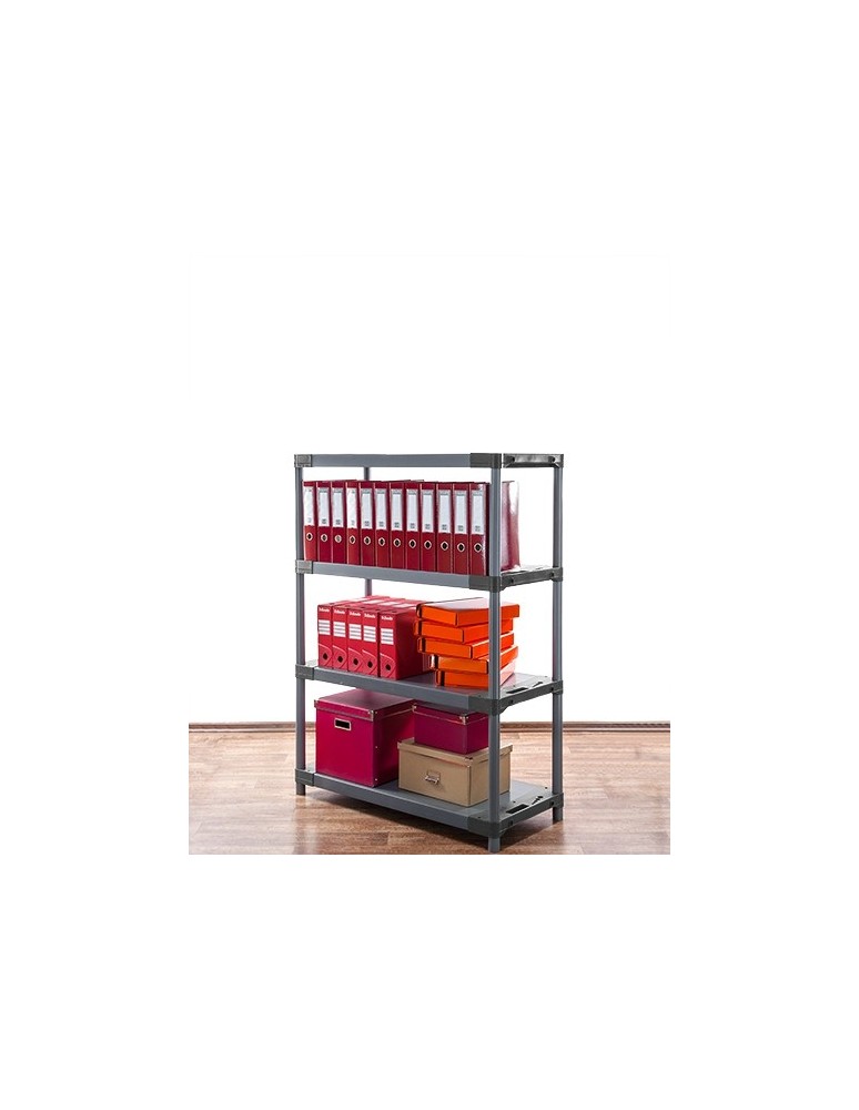 Tytan-4 - Regał plastikowy TYTAN-4 138x90x46 szary - zielone dodatki - product MODO24.PL 6