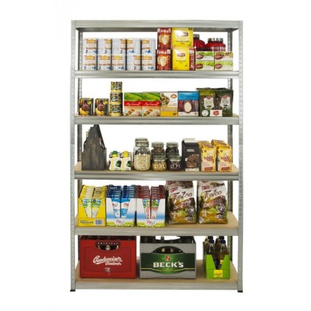 Regał metalowy Helios 196x120x40_6_Z - 175 kg / na półkę