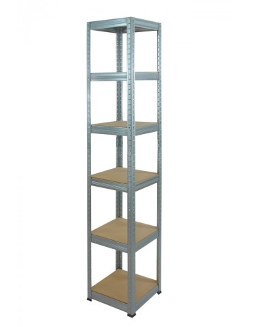 Regał metalowy Helios ocynk 196x30x30_6 - 175 kg / na półkę