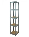 Regał metalowy Helios ocynk 196x35x35_5 - 175 kg / na półkę