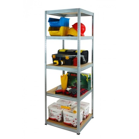 Regał metalowy Helios ocynk 196x60x60_5 - 175 kg / na półkę