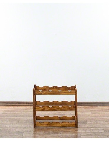 Otwarte regały alkoholowe RW-1 - Sosnowy regał na wino RW-1-12 W kolorze olchy - product 4