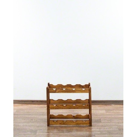 Sosnowy regał na wino RW-1-12 W kolorze olchy