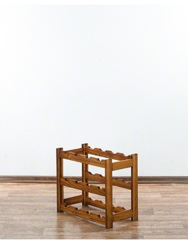 Otwarte regały alkoholowe RW-1 - Sosnowy regał na wino RW-1-12 W kolorze olchy - product 6