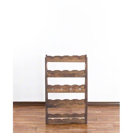 Sosnowy regał na wino RW-1-20 ▪ W kolorze brązowym