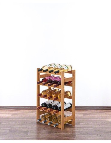 Sosnowy regał na wino RW-1-20 ▪ W kolorze olchy