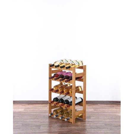 Sosnowy regał na wino RW-1-20 ▪ W kolorze olchy