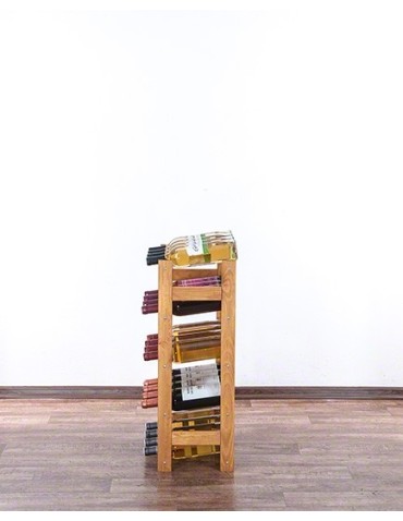 Otwarte regały alkoholowe RW-1 - Sosnowy regał na wino RW-1-20 ▪ W kolorze olchy - product 5