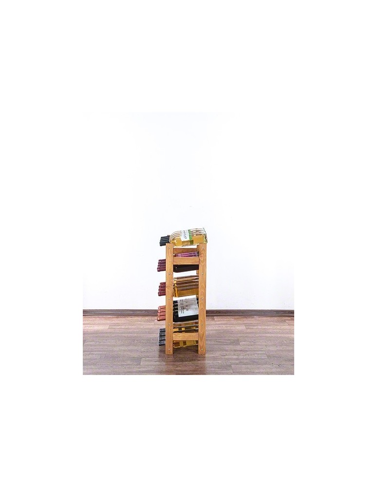 Otwarte regały alkoholowe RW-1 - Sosnowy regał na wino RW-1-20 ▪ W kolorze olchy - product MODO24.PL 5