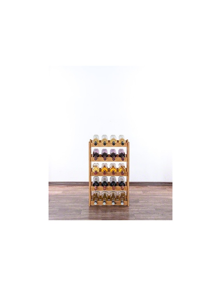 Otwarte regały alkoholowe RW-1 - Sosnowy regał na wino RW-1-20 ▪ W kolorze olchy - product MODO24.PL 6