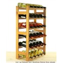 Sosnowy regał na wino RW-1-30 ▪ W kolorze olchy